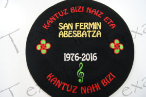 Txapela bordada personalizada San Fermin