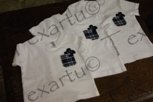 Camiseta con lauburus blanca