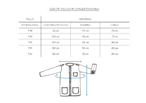 Guia tallas Kaiku