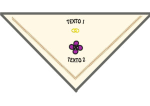 Pañuelo bordado lauburu II