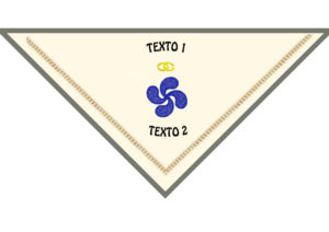 Pañuelo bordado lauburu I